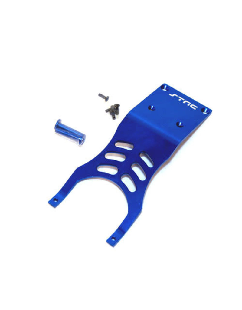 STRC SPTST5837B ALUMINUM FRONT SKID PLATE FOR TRAXXAS SLASH 2WD: BLUE