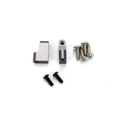 STA80072SGM ALUMINUM SERVO MOUNT FOR AXIAL WRAITH: GUNMETAL (2)