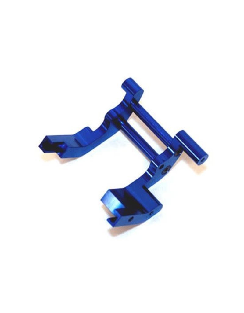 STRC SPTST3677B ALUMINUM REAR MOTOR GUARD FOR TRAXXAS 2WD: BLUE