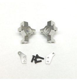STRC STA31316S ALUMINUM STEERING KNUCKLES FOR AXIAL WRAITH, RR10: SILVER (2)
