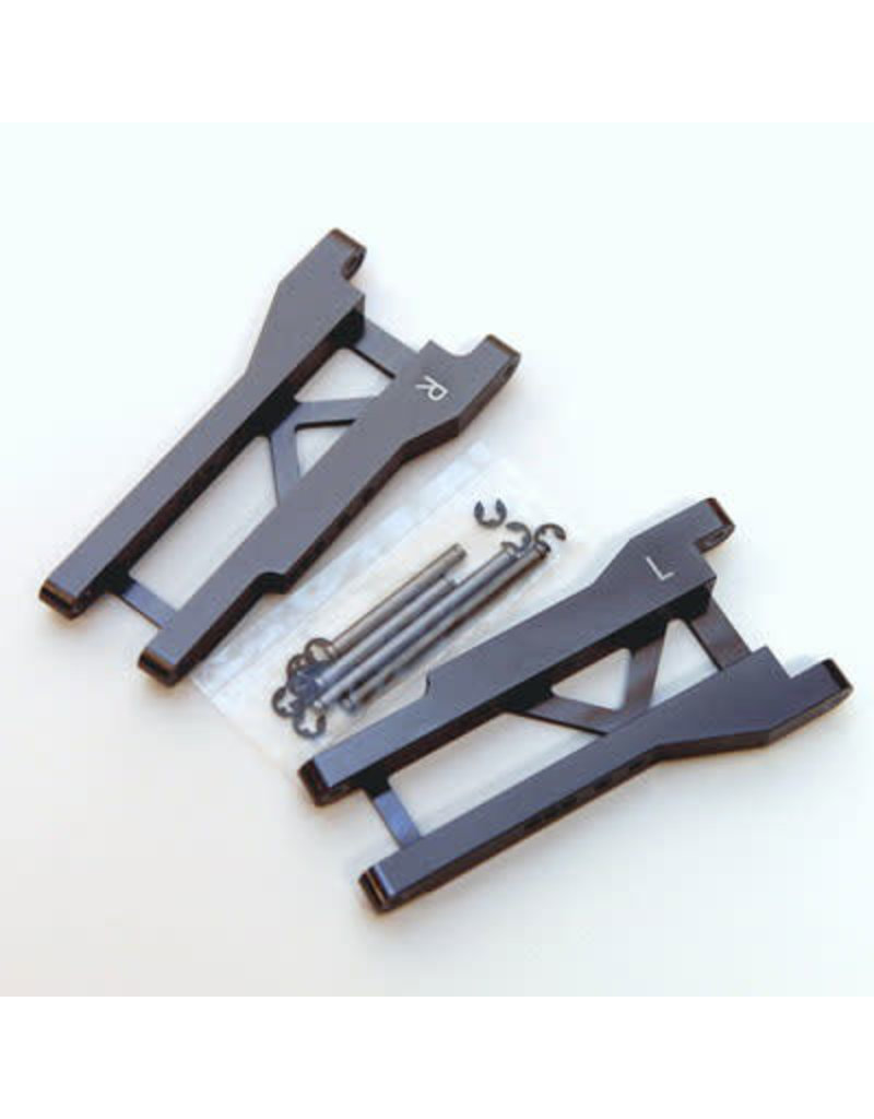 STRC SPTST2555XGM ALUMINUM REAR A-ARMS WITH STEEL HINGE PINS FOR TRAXXAS SLASH 2WD: GUNMETAL