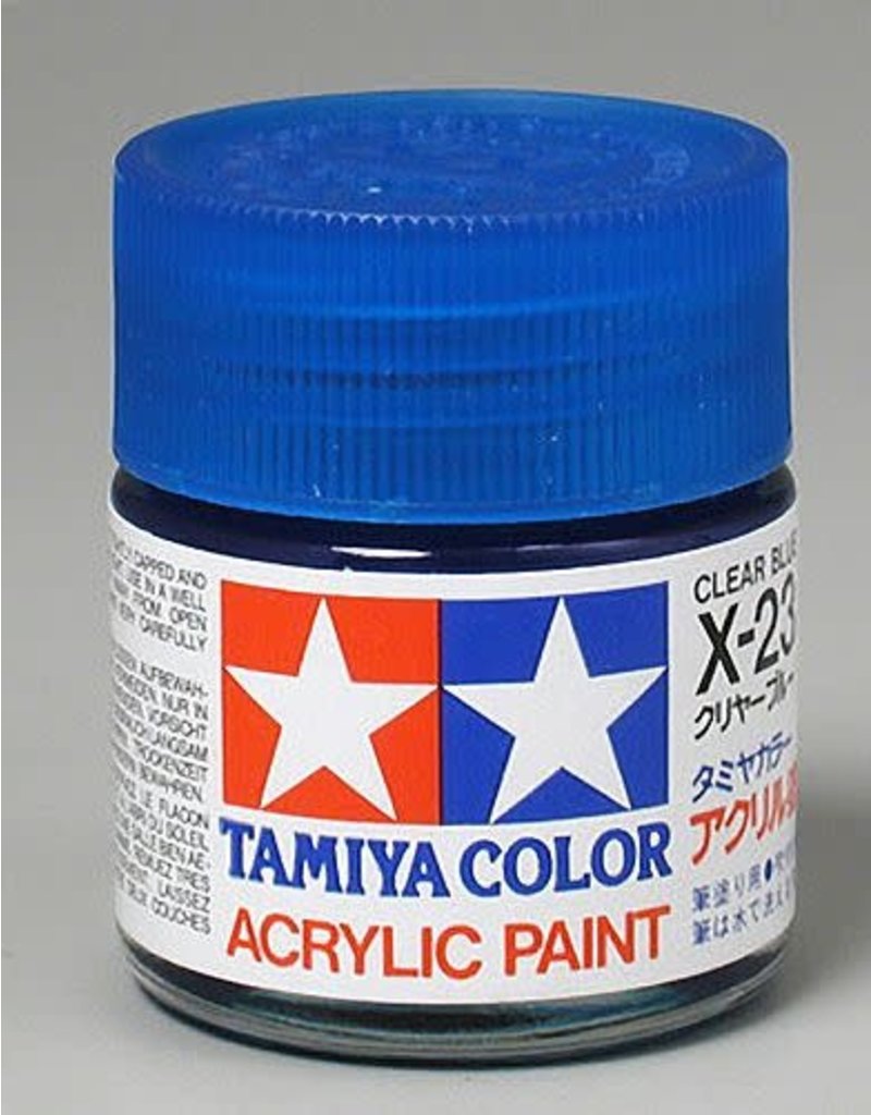 TAMIYA TAM81023 ACRYLIC X23 GLOSS, CLEAR BLUE