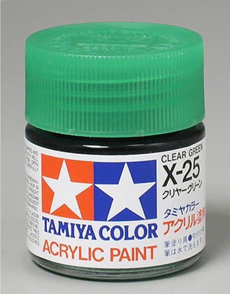TAMIYA TAM81025 ACRYLIC X25 GOSS, CLEAR GREEN
