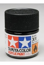 TAMIYA TAM81501 ACRYLIC MINI X1, BLACK