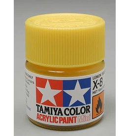 TAMIYA TAM81508 ACRYLIC MINI X8, LEMON YELLOW