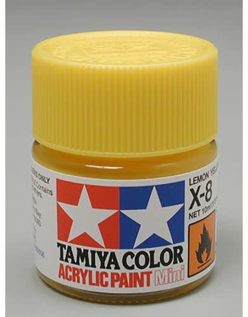 TAMIYA TAM81508 ACRYLIC MINI X8, LEMON YELLOW
