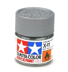 TAMIYA TAM81511 ACRYLIC MINI X11, CHROME SILVER