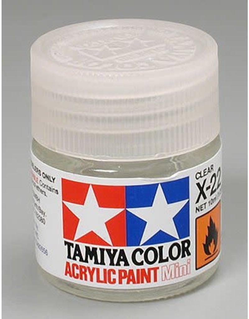 TAMIYA TAM81522 ACRYLIC MINI X22, CLEAR 10ML