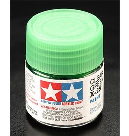 TAMIYA TAM81525 ACRYLIC MINI X25, CLEAR GREEN