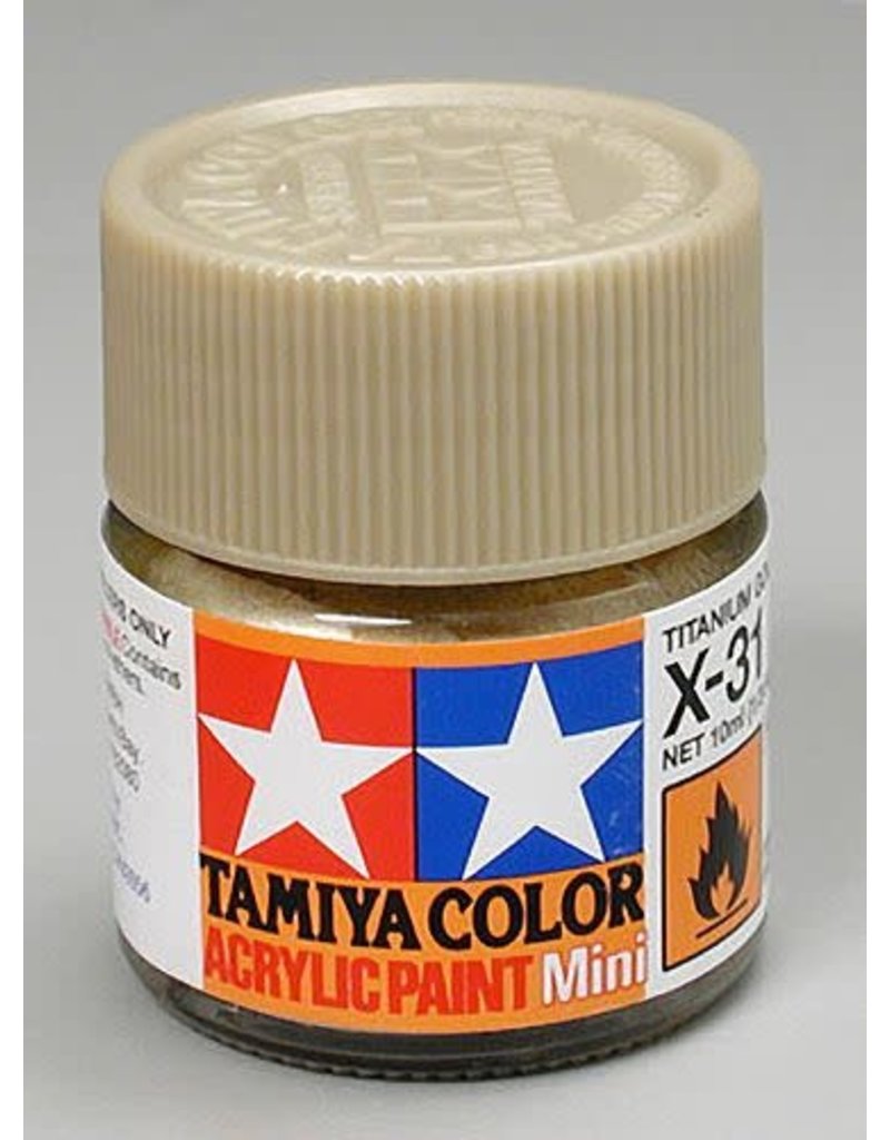 TAMIYA TAM81531 ACRLIC MINI X31, METALLIC TITAN GOLD
