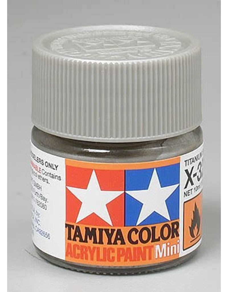 TAMIYA TAM81532 ACRYLIC MINI X32, METALLIC TITAL SILVER