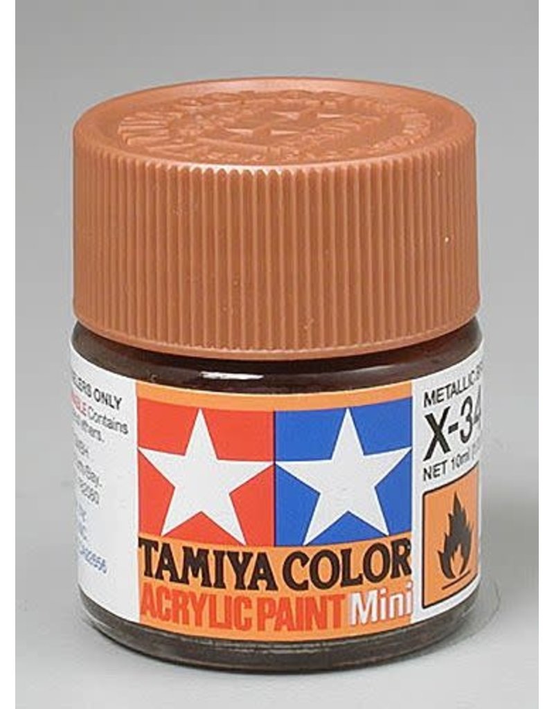TAMIYA TAM81534 ACRYLIC MINI X34, METALLIC BROWN