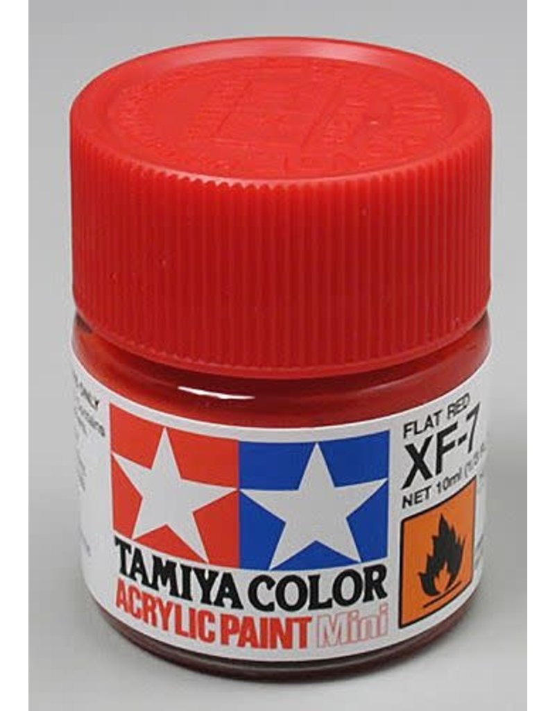 TAMIYA TAM81707 ACRYLIC MINI XF7 FLAT, RED