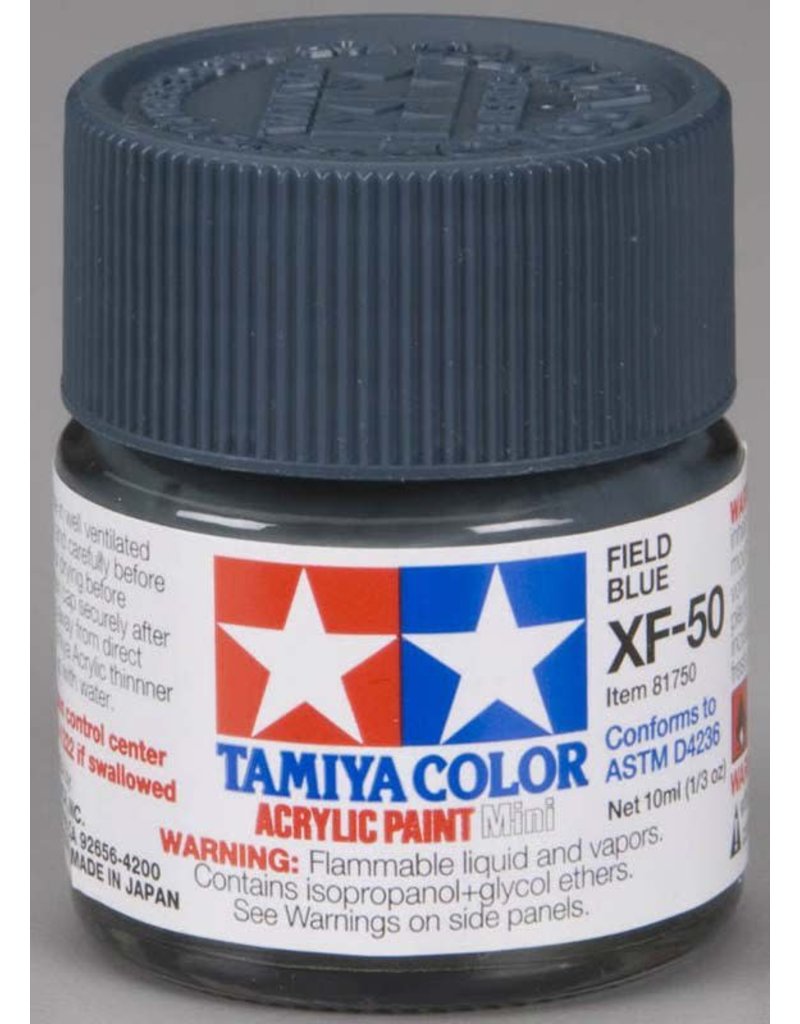 TAMIYA TAM81750 ACRYLIC MINI XF50, FIELD BLUE