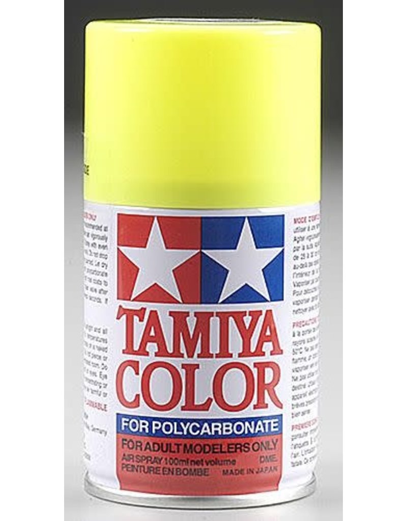 TAMIYA TAM86027 PS-27 FLUORESCENT YELLLOW SPRAY PAINT 100ML