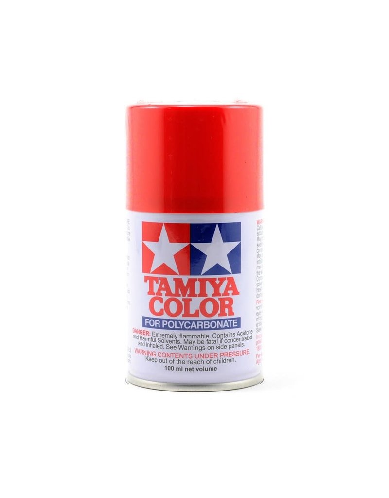 TAMIYA TAM86034 PS-34 BRIGHT RED SPRAY PAINT 100ML