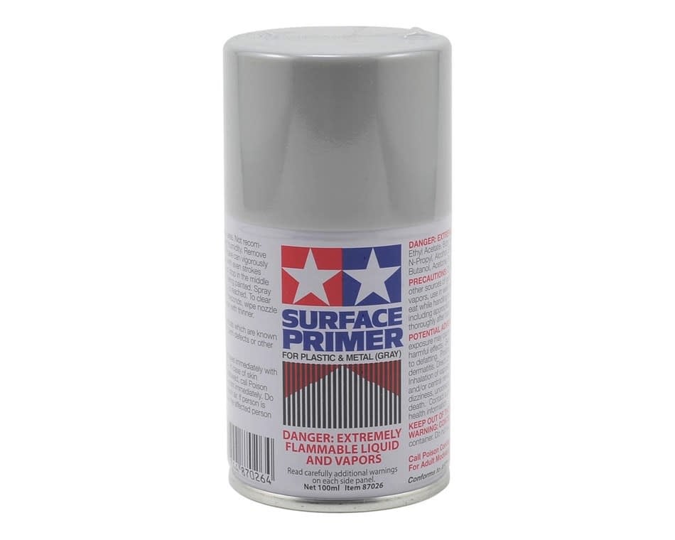 87026 Surface Primer Plastic Metal - Light Gray