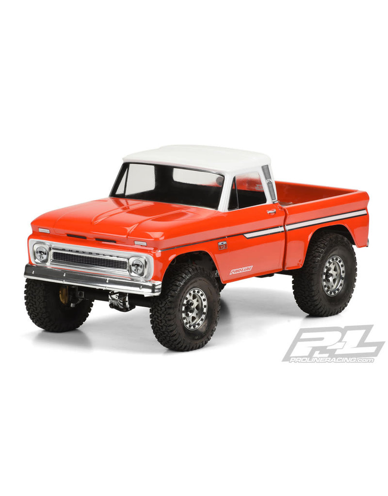 PROLINE RACING PRO348300 1966 CHEVY C-10 BODY TRAIL HONCHO 12.3: CLEAR