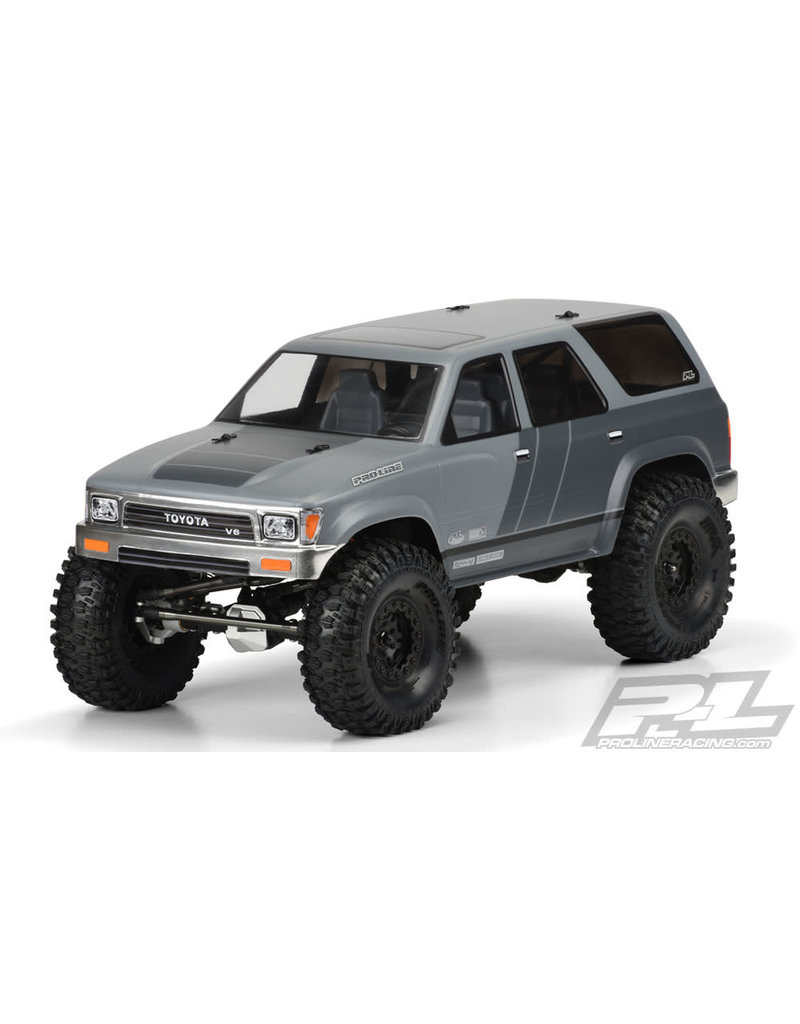PROLINE RACING PRO348100 91 TOYOTA 4RUNNER BODY 12.3 (313MM) WB CRAWLER: CLEAR