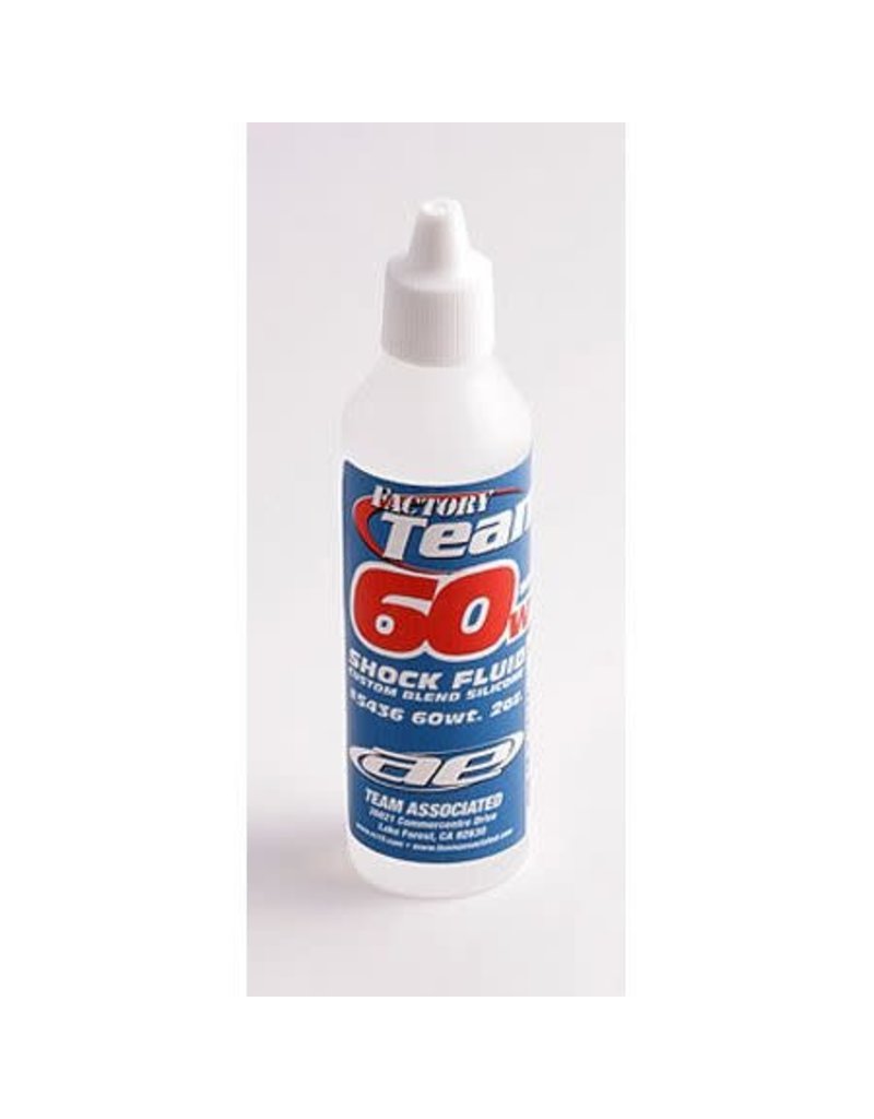 TEAM ASSOCIATED ASC5436 60W  SILICONE SHOCK OIL, 2OZ.