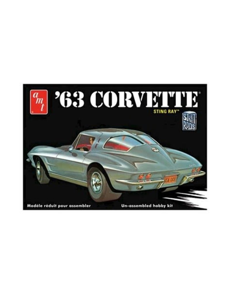 AMT AMT861 1/25 1963 CORVETTE STING RAY PLASTIC MODEL KIT