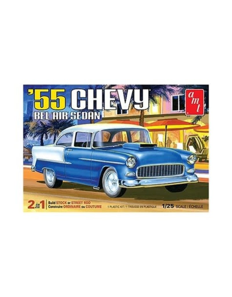 AMT AMT1119 1/25 1955 CHEVY BEL AIR SEDAN PLASTIC MODEL KIT