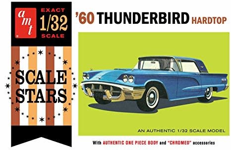 AMT1135 1/32 1960 FORD TUNDERBIRD PLASTIC MODEL KIT