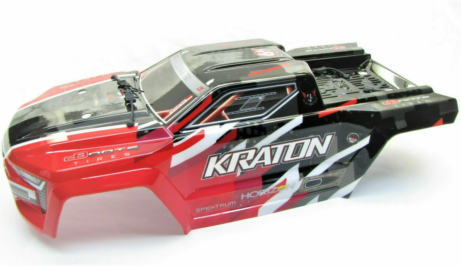 ARA406156 KRATON 6S BLX PAINTED DECALED TRIMMED BODY: RED