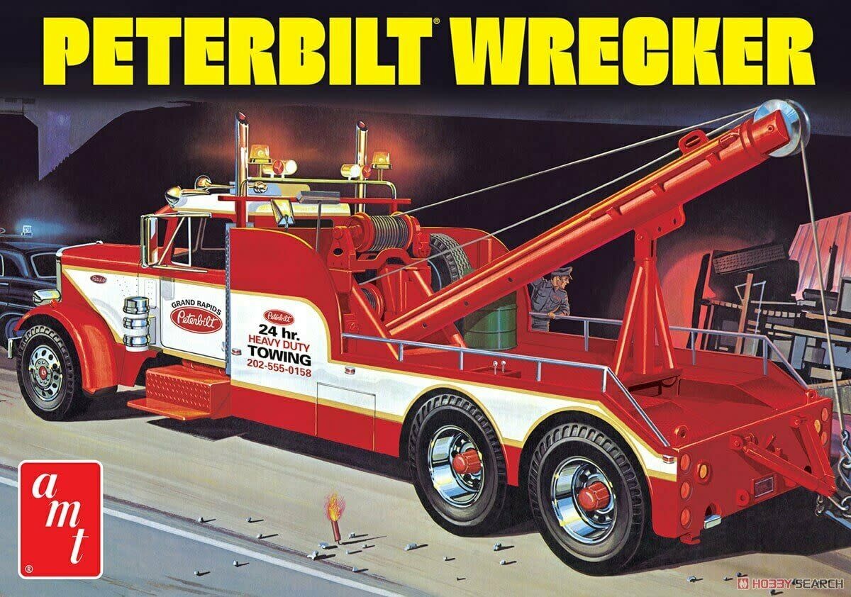 AMT1133 1/25 PETERBILT 359 WRECKER PLASTIC MODEL KIT