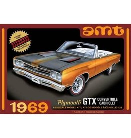AMT AMT1137M 1/25 1969 PLYMOUTH GTX CONVERTIBLE PLASTIC MODEL KIT