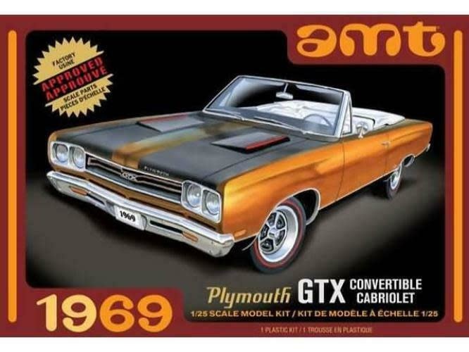 AMT1137M 1/25 1969 PLYMOUTH GTX CONVERTIBLE PLASTIC MODEL KIT