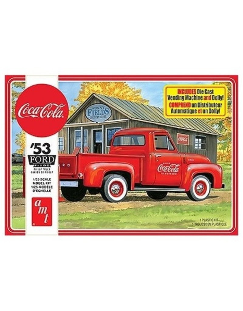 AMT AMT1144 1/25 1953 FORD PICKUP, COCA COLA 2T PLASTIC MODEL KIT