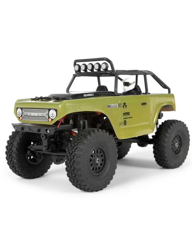 AXIAL AXI90081T2 SCX24 DEADBOLT 1/24TH SCALE 4WD RTR: GREEN