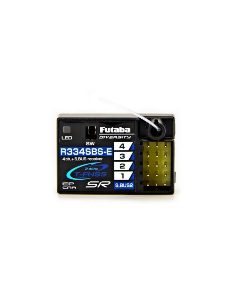 FUTABA FUT01102152-1 R334SBS-E FUTABA T-FHSS SR S.BUS2 4-CHANNEL 2.4GHZ RECEIVER