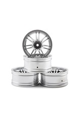 MST MXS-102024FS  MST RE30 WHEEL SET (FLAT SILVER) (4) (+10 OFFSET)