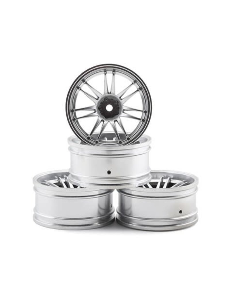 MST MXS-102024FS  MST RE30 WHEEL SET (FLAT SILVER) (4) (+10 OFFSET)