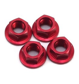 MST MXS-820001R MST 6MM ALUMINUM DRIFT WHEEL NUTS (RED) (4)