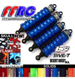 FULLFORCE RC DDMSM160BL FULLFORCE RC LOSI 5IVE-T SHOCK BOOTS BLUE (4PCS)