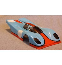 DELTA PLASTIK USA DPB1/2DM PORSCHE 917 1/10 SCALE SPEED RUN BODY: CLEAR