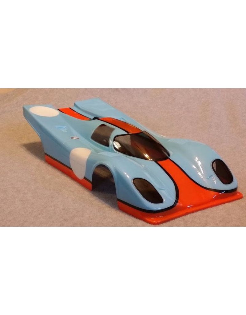 DELTA PLASTIK USA DPB1/2DM PORSCHE 917 1/10 SCALE SPEED RUN BODY: CLEAR