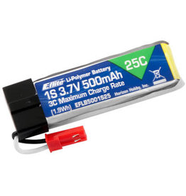 E-FLITE EFLB5001S25 1S LIPO 3.7V 500MAH 25C BATTERY: JST