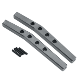 STRC SPTSTA80083UGM ALUMINUM REAR UPPER SUSPENSION LINKS FOR AXIAL YETI: GUNMETAL (2)
