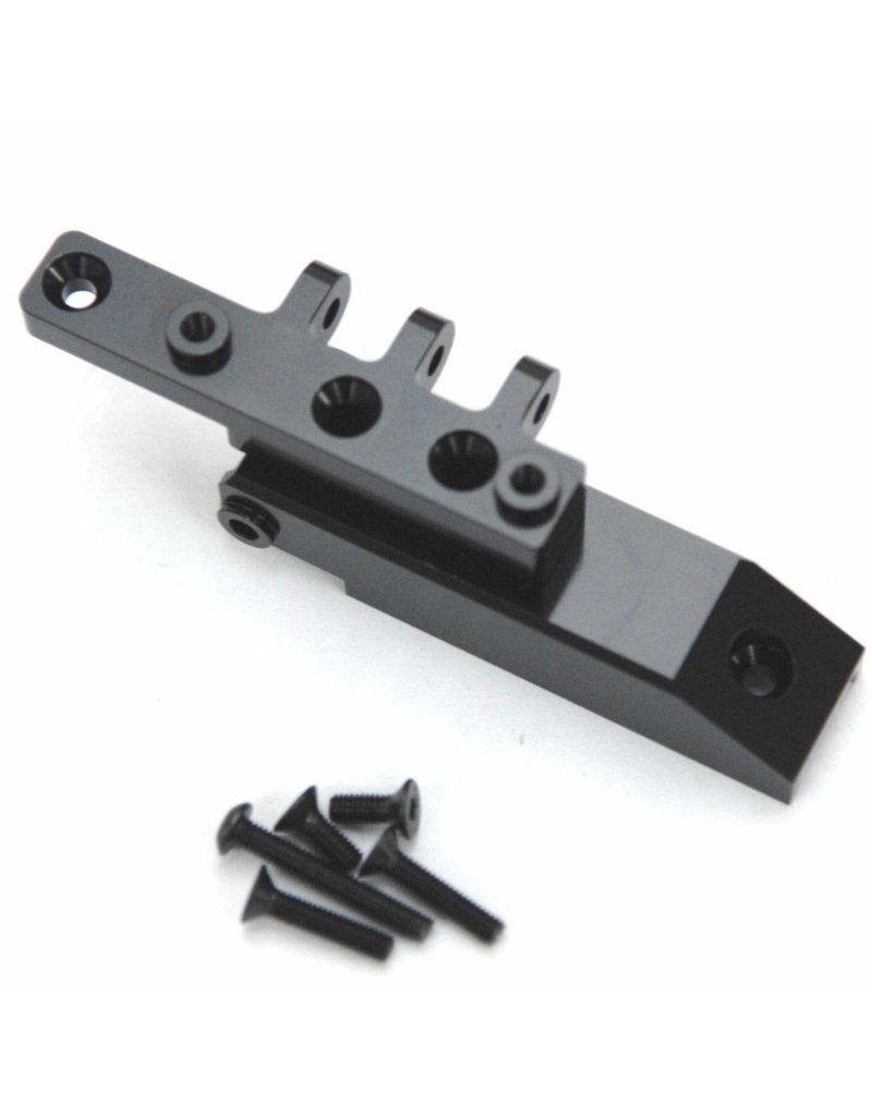 STRC STRCSTA80072RBK ALUMINUM REAR UPPER LINK MOUNT FOR AXIAL WRAITH: BLACK