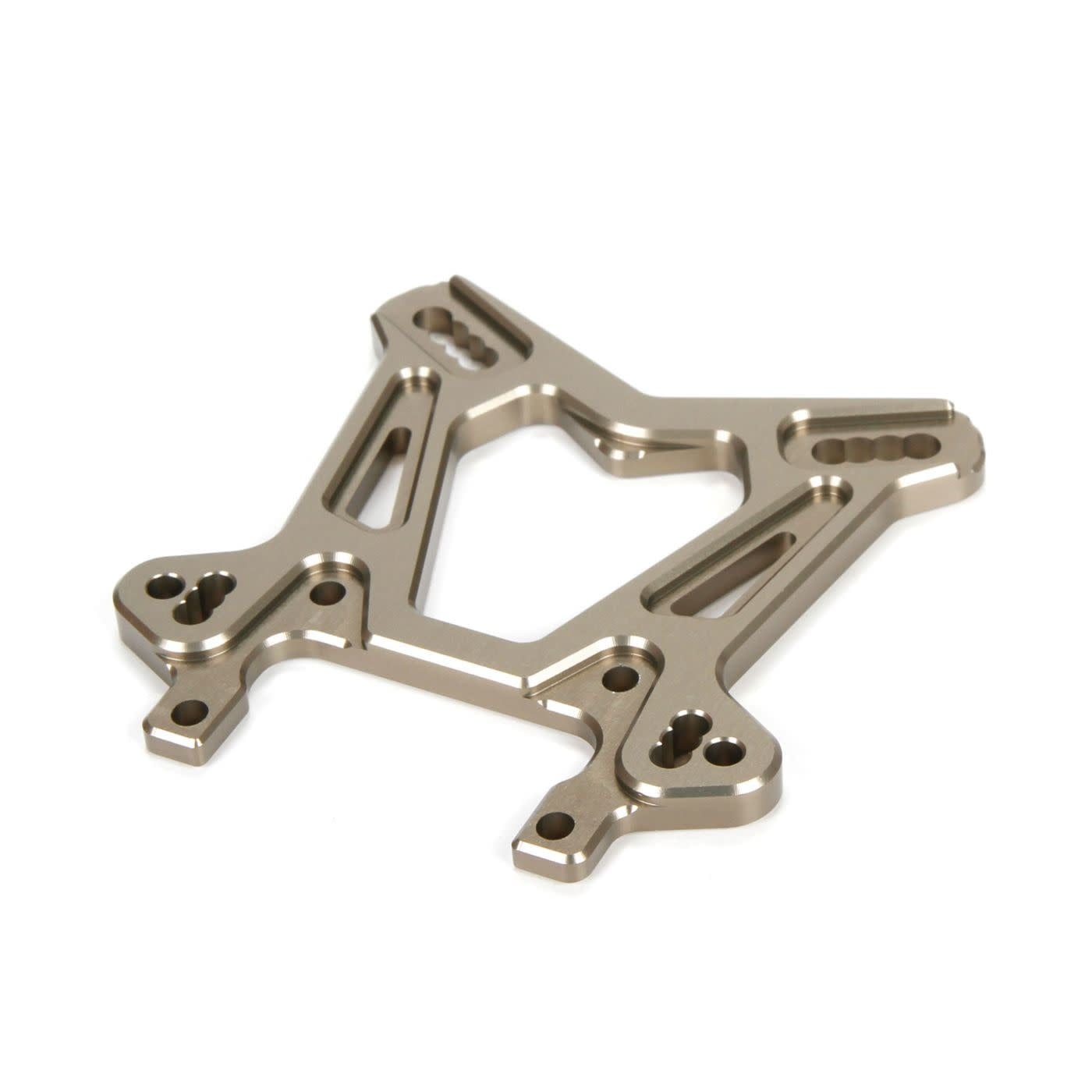 TLR244025 FRONT SHOCK TOWER, ALUMINUM: 8IGHT 4.0