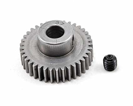 RRP2037 48P PINION GEAR 37T (5MM BORE): HARDENED STEEL
