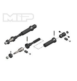 MIP MIP18150 CVD DRIVE KIT, FRONT, 87MM TO 112MM W/ 10MM X 5MM BEARING