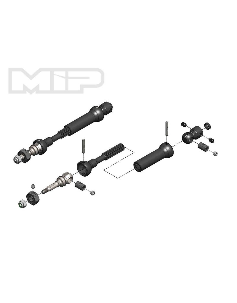 MIP MIP18150 CVD DRIVE KIT, FRONT, 87MM TO 112MM W/ 10MM X 5MM BEARING