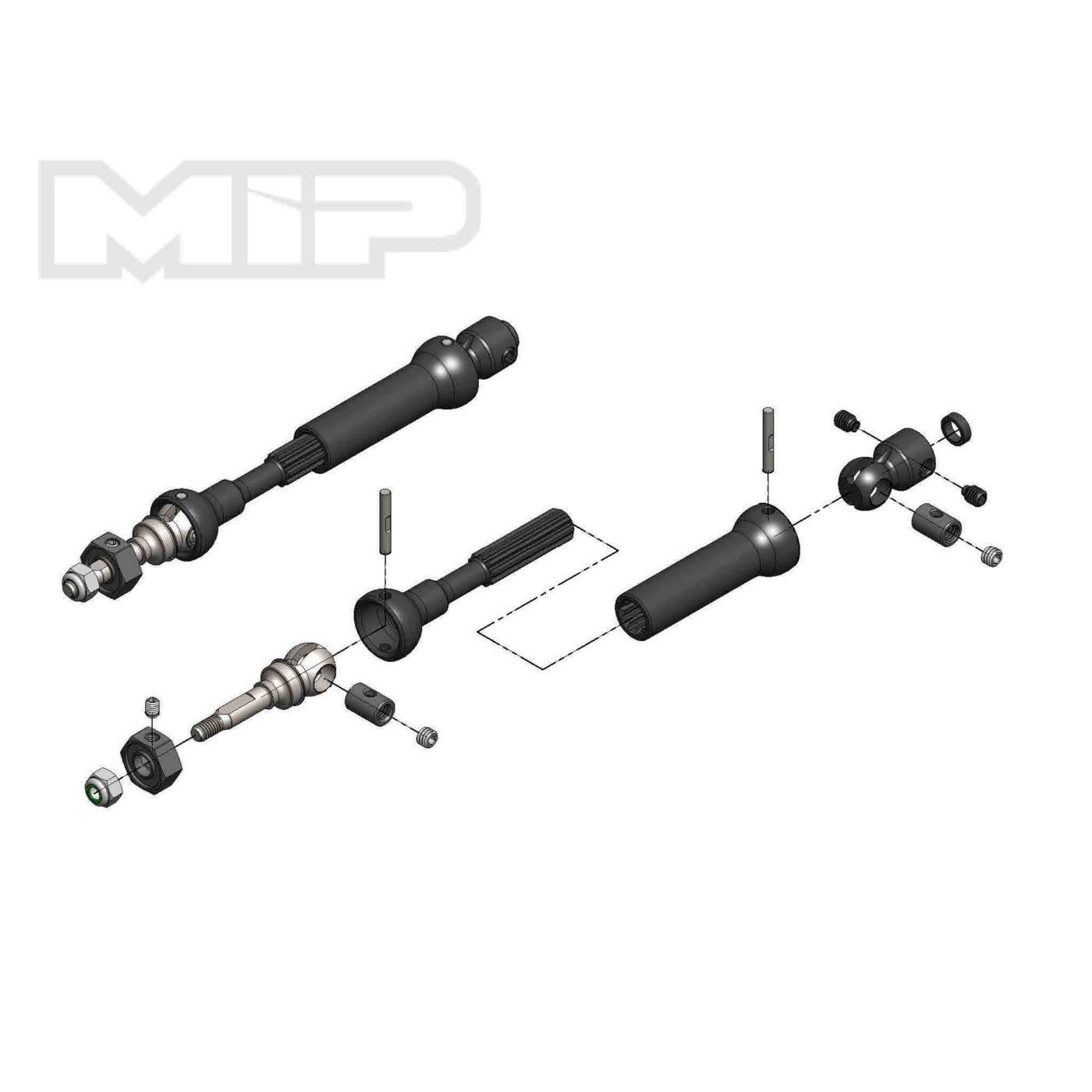 18150 - MIP X-Duty™, CVD™ Drive Kit Traxxas, 1/10 Scale Front 4WD - 87mm-112mm