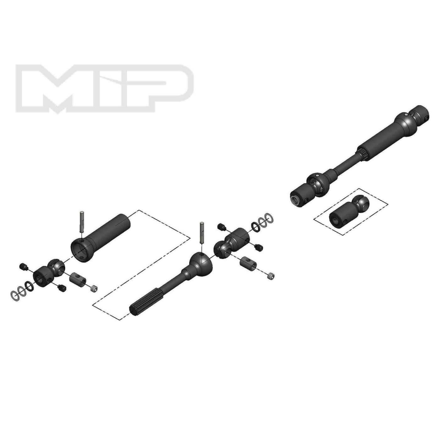 MIP18160 CENTER DRIVEKIT SCX10 TRAIL HONCHO/WRANGLER/CHEROKEE/WRAITH