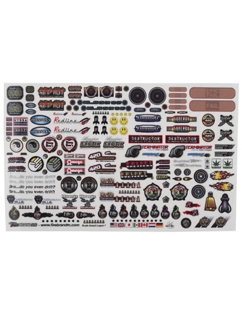 FIRE BRAND RC FBR1SCDTL805 SPONSOR LOGOS 1A (6x10")